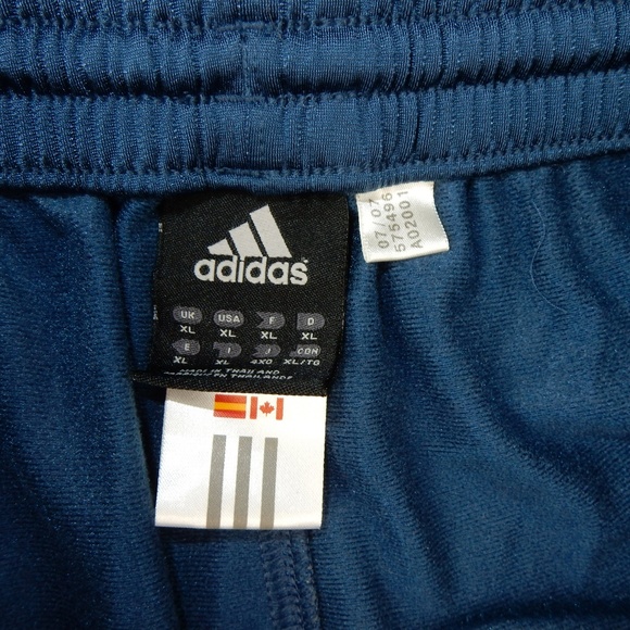 Adidas Track Pants XL Blue Active Wear Sweatpants - Picture 2 of 6